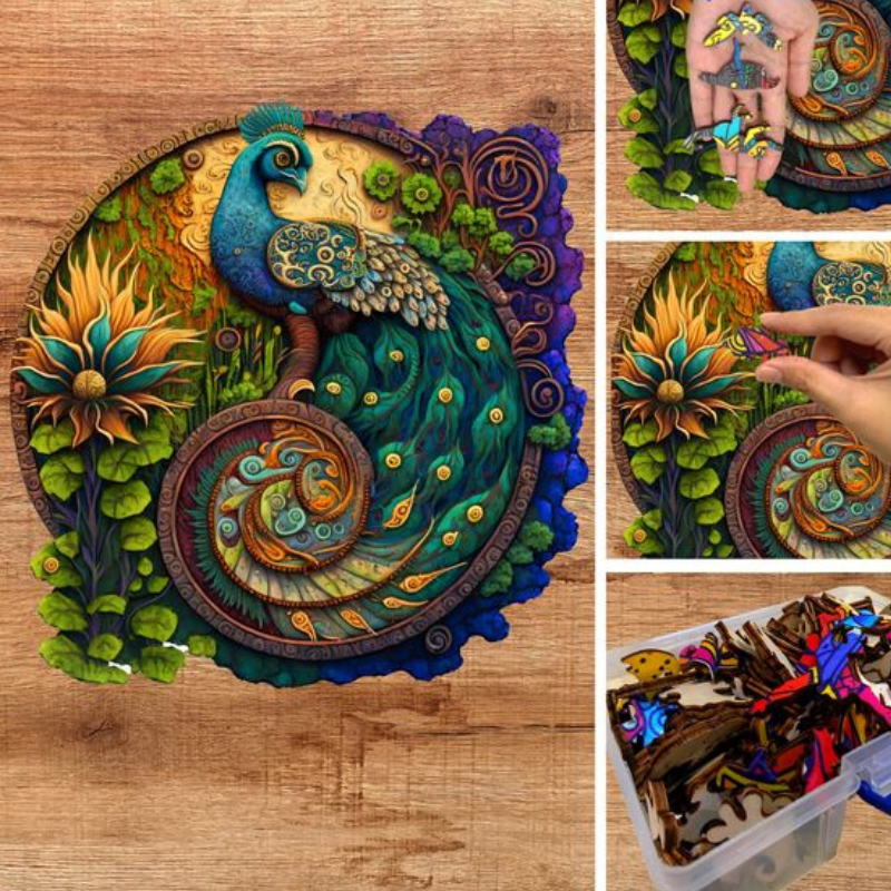 Intrygujące Drewniane Puzzle Craft