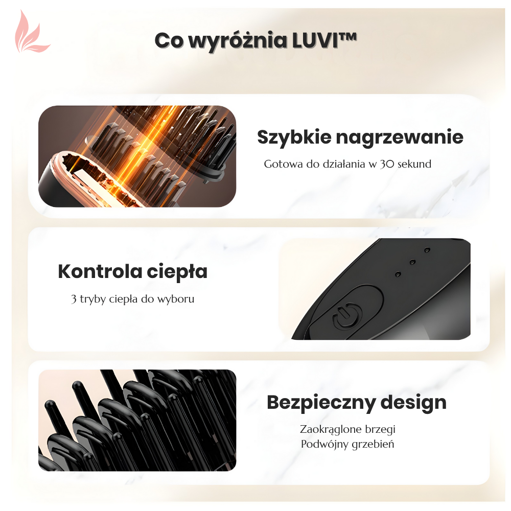 LUVI™ Mała Prostownica. Wielki Efekt.