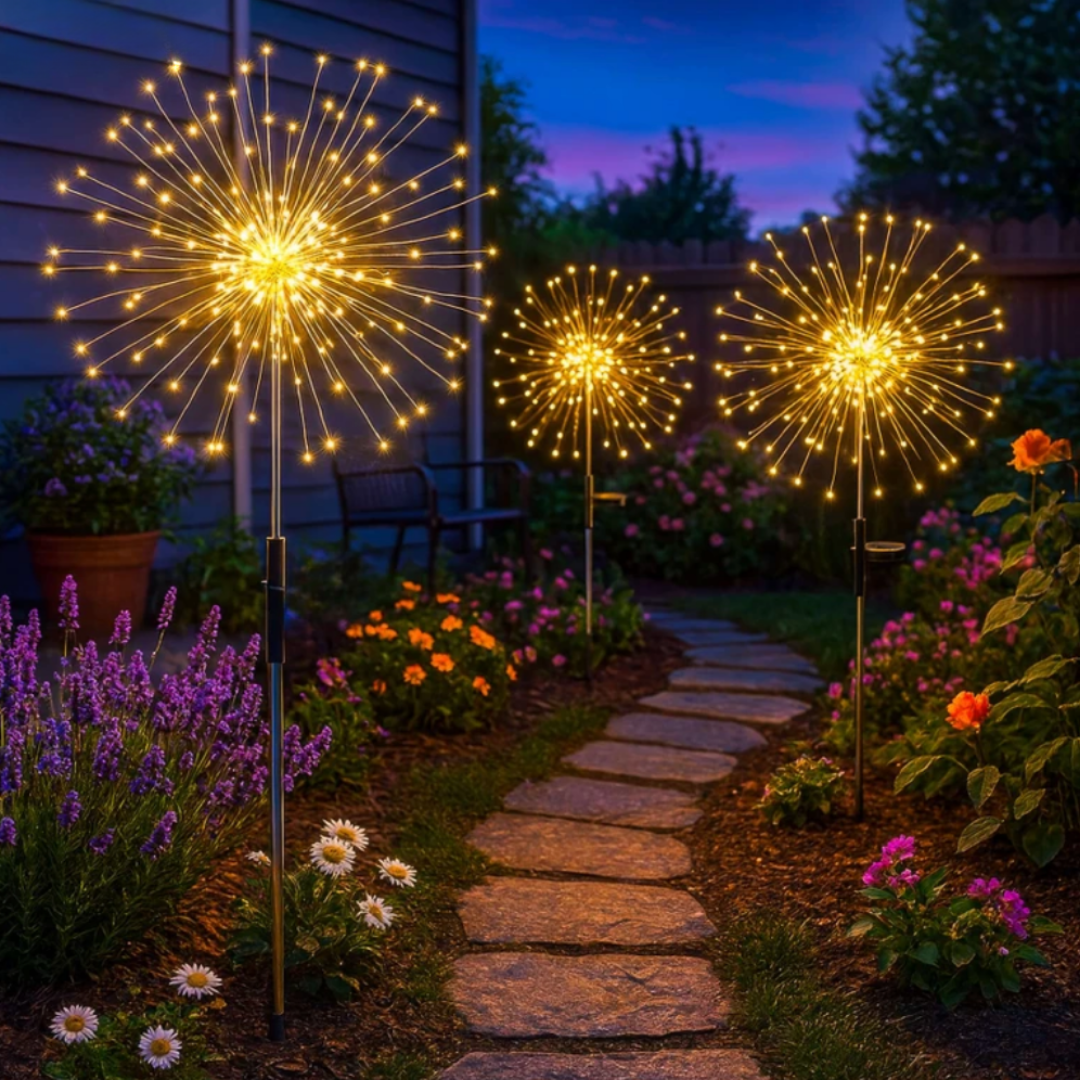 Gwiezdny Kwiat™ Solarna Lampa Ogrodowa 2 Sztuki