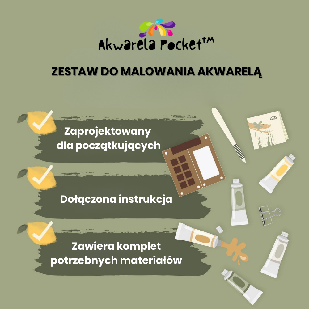 Akwarela Pocket™ Zestaw Do Malowania
