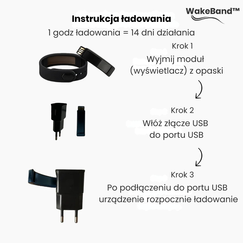WakeBand™ – Cichy Budzik Na Nadgarstek
