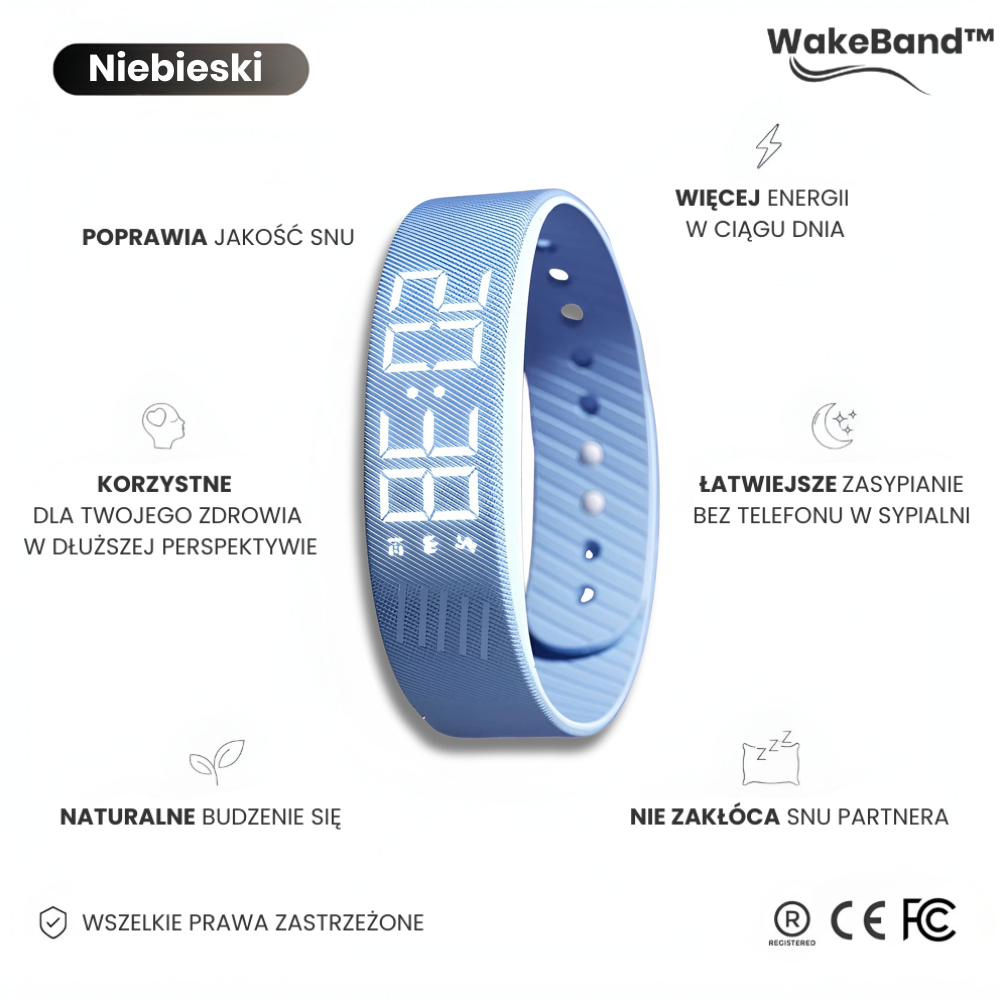 WakeBand™ – Cichy Budzik Na Nadgarstek