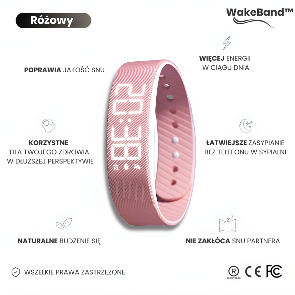 WakeBand™ – Cichy Budzik Na Nadgarstek