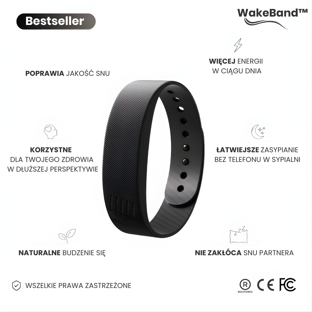 WakeBand™ – Cichy Budzik Na Nadgarstek