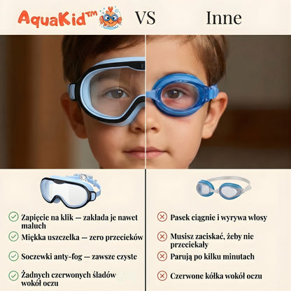 AquaKid™ Gogle bez problemów.