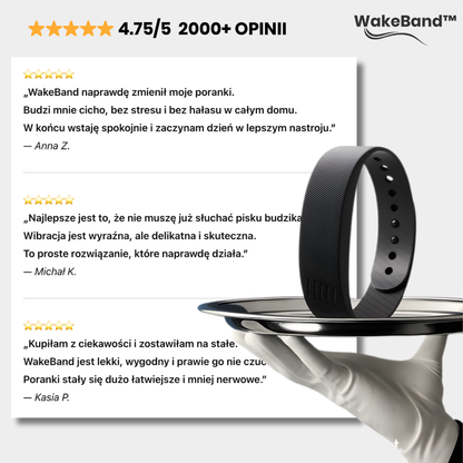 WakeBand™ – Cichy Budzik Na Nadgarstek